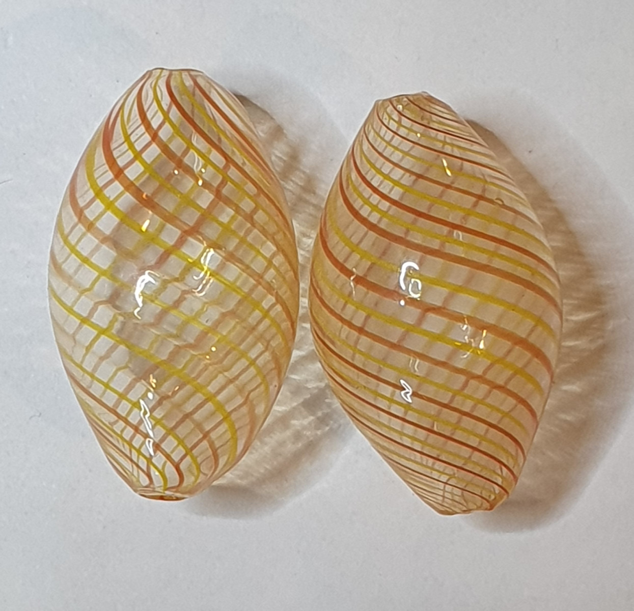Sløjfe ørestikker med håndlavet Murano glas - Billede 6