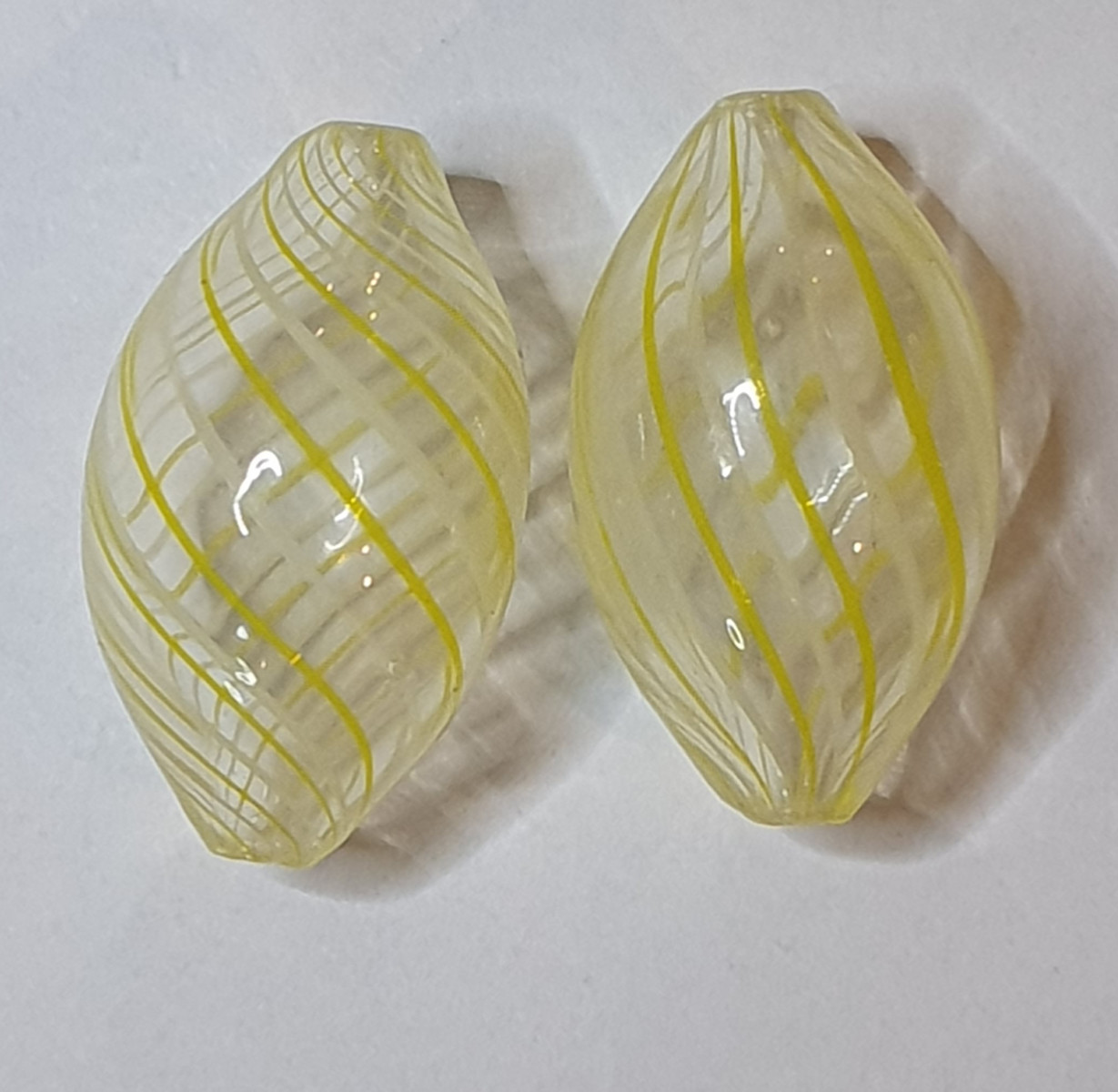 Sløjfe ørestikker med håndlavet Murano glas - Billede 7