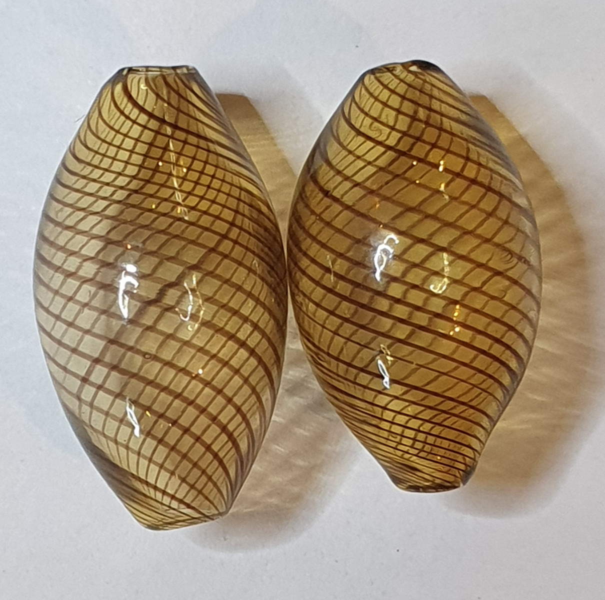 Sløjfe ørestikker med håndlavet Murano glas - Billede 8