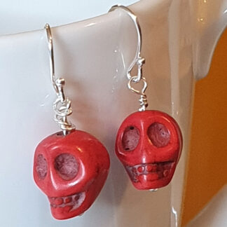 Halloween øreringe med cranium